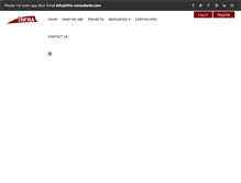 Tablet Screenshot of infra-consultants.com